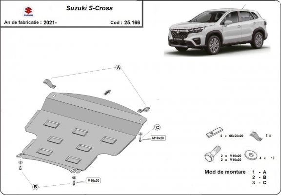 Kryt pod motor Suzuki S-Cross