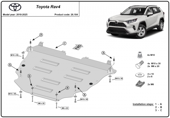 Kryt pod motor Toyota Rav4