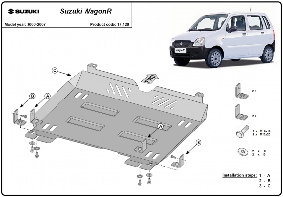 Kryt pod motor Suzuki Wagon R+
