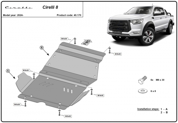 Kryt pod motor Cirelli 8