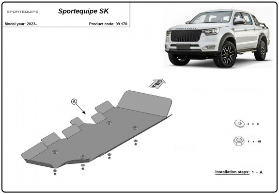 Kryt pod nádrž Sportequipe SK