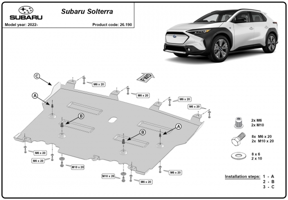 Kryt pod motor Subaru Soltera