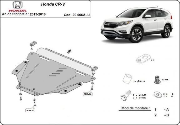 Hliníkový kryt pod motor Honda CR-V