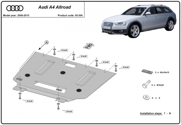 Kryt pod převodovka Audi A4 B8 All Road