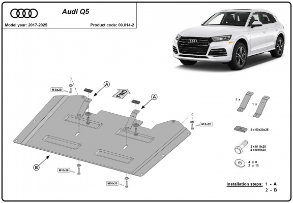 Kryt pod případ převodu Audi Q5