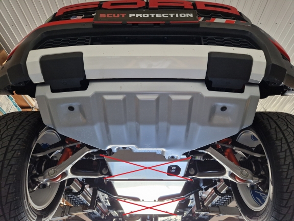 Hliník kryt pod převodovka Ford Ranger