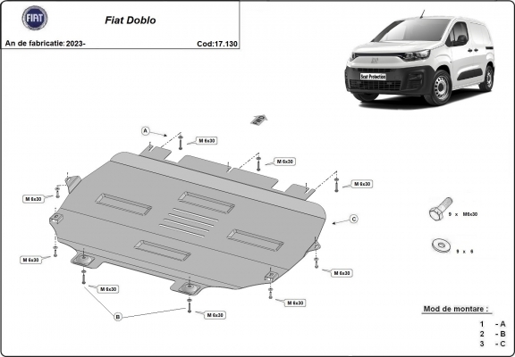 Kryt pod motor Fiat Doblo