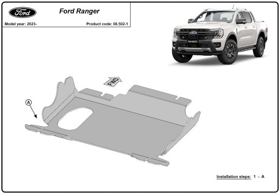 Kryt pod motor Ford Ranger