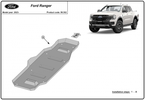 Kryt pod nádrž Ford Ranger (MB3G9A147CF; 2643728)