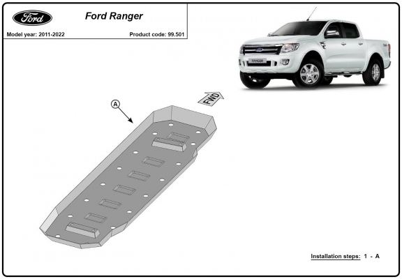 Kryt pod nádrž Ford Ranger
