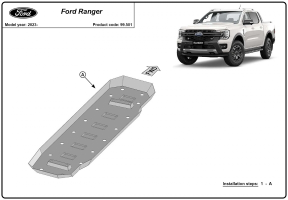 Kryt pod nádrž Ford Ranger