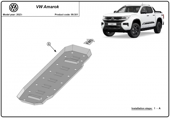 Kryt pod nádrž Volkswagen Amarok 2 