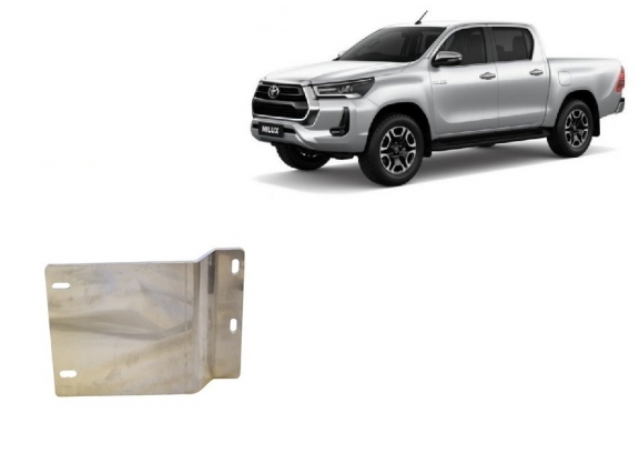 Kryt pod senzory DPF Toyota Hilux - Aluminium