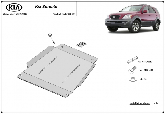 Kryt pod převodovka Kia Sorento