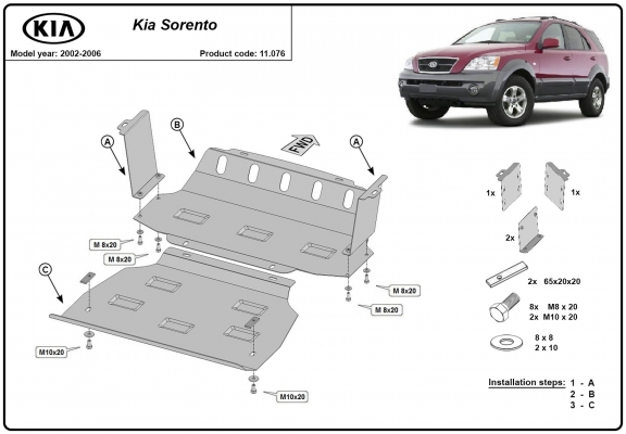 Kryt pod motor Kia Sorento