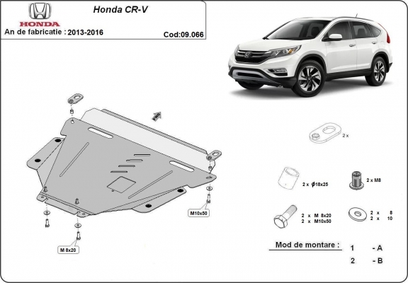 Kryt pod motor Honda CR-V Gen 4