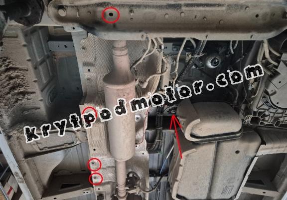 Kryt pod EGR, system STOP&GO / katalyzator/cat lock Renault Master 4