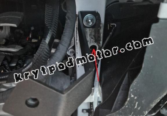 Galvanizovaná ocel ryt pod motor Ford Transit Custom