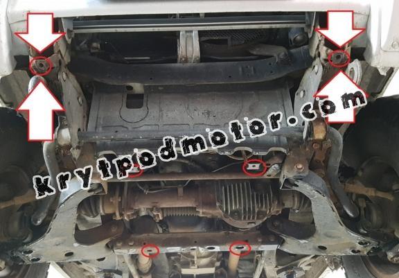 Kryt pod motor Mitsubishi Pajero 3 (V60, V70)