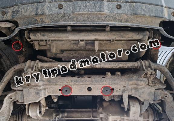 Hliníkový kryt pod chladič Nissan Pathfinder