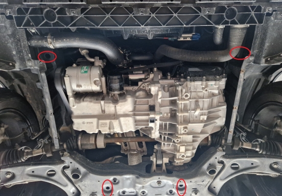 Kryt pod motor hliník BAIC Beijing X75