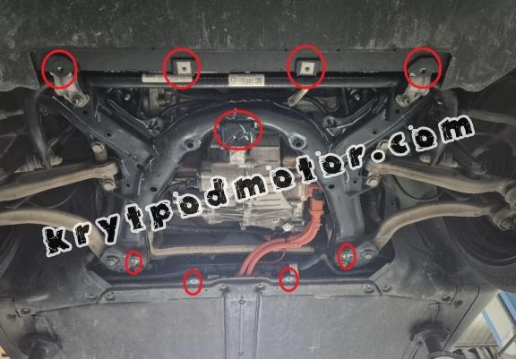 Přední hliníkový kryt elektrického motoru pro Tesla Model 3 AWD