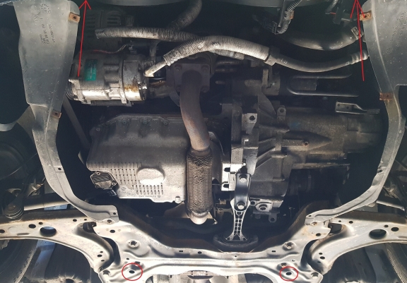 Hliníkový kryt pod motor Seat Toledo