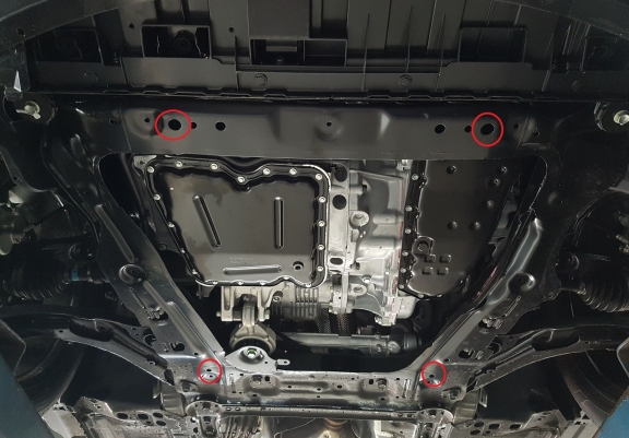 Hliníkový kryt pod motor Nissan X-Trail T32