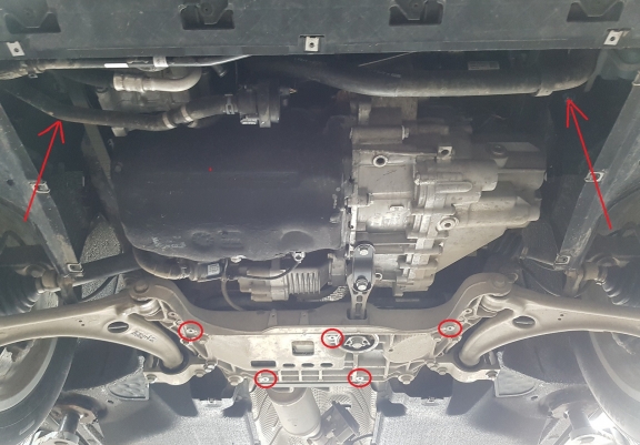 Hliníkový kryt pod motor Audi Q3