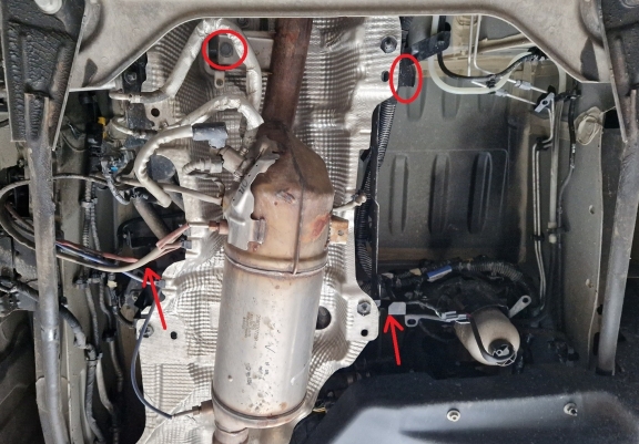 Kryt pod katalyzator/cat lock Renault Trafic
