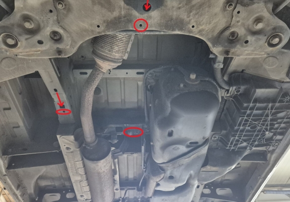 Kryt pod katalyzator/cat lock Renault Master