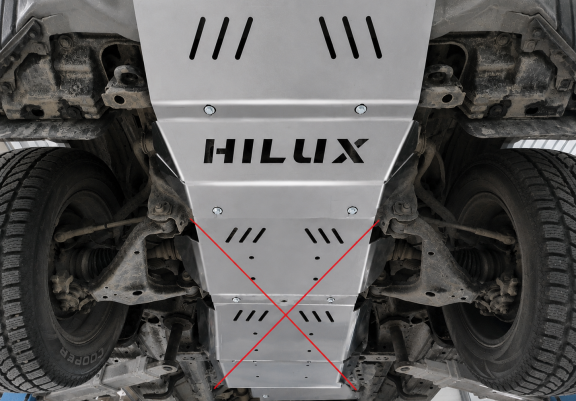 Kryt pod chladič hliník Toyota Hilux Revo