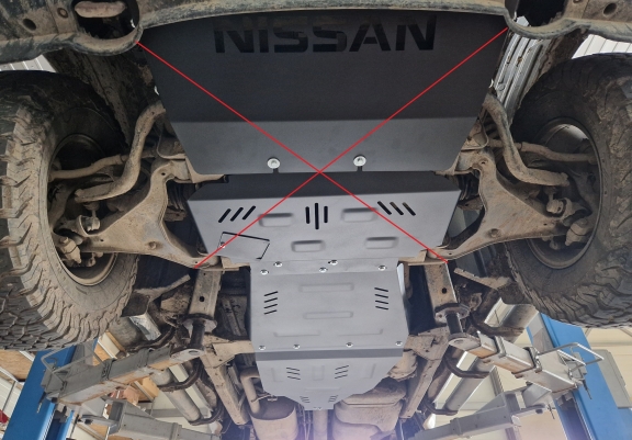 Hliník kryt pod převodovka Nissan Pathfinder