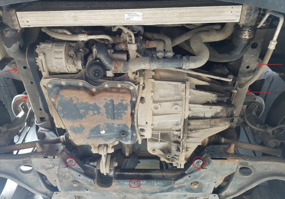 Hliníkový kryt pod motor Opel Movano