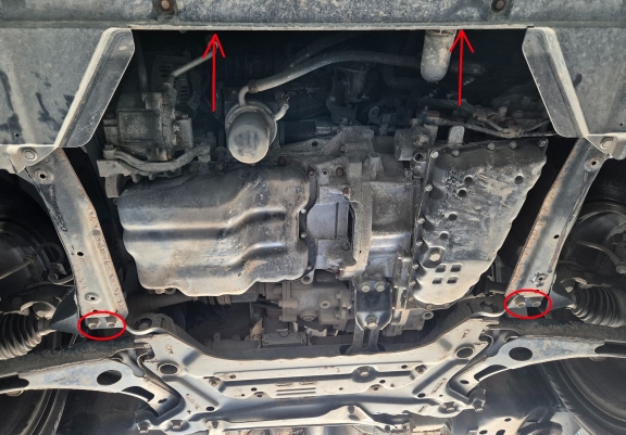 Kryt pod motor hliník Mitsubishi Eclipse Cross