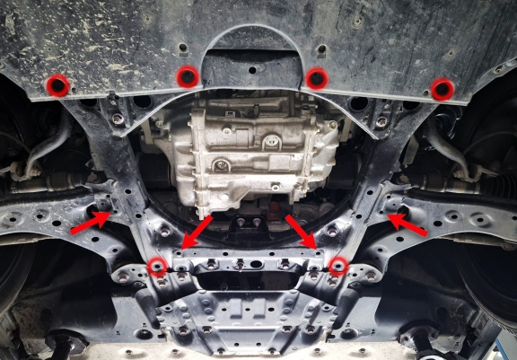Hliníkový kryt pod motor Subaru Soltera